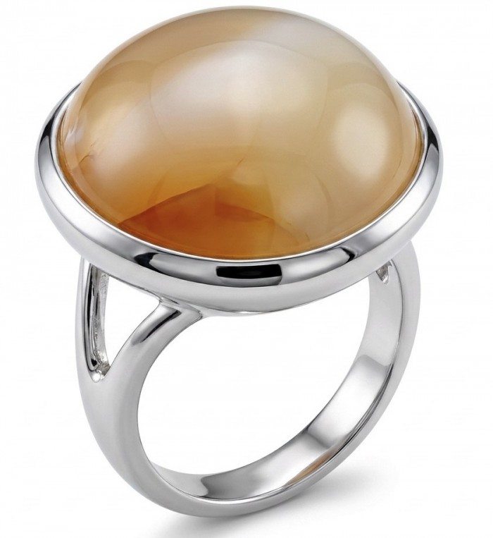 Bonfire Night best quality 19.4 carat Mexican Opal .925 Sterling Silver handmade ring 8