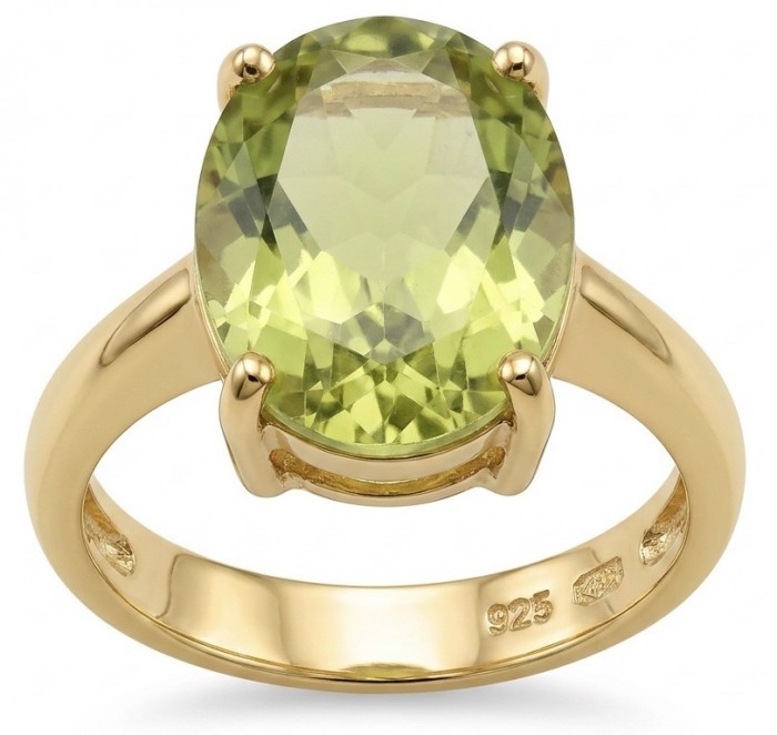 Nature 10.9 carat authentic Himalayan Peridot .925 Sterling Silver dippedin 22K Gold Handcrafted Statement Ring size 6