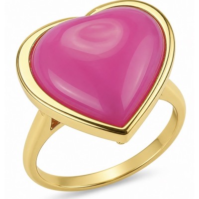 Angel's Heart Natural heart shape 12.7 carat Ruby .925 Sterling Silver dipped in 22K Gold handmade Statement Ring size 6 1/4