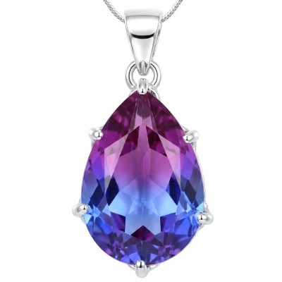 Spectacular Genuine 8.2 CARAT Alexandrite .925 Sterling Silver .925 Sterling Silver handcrafted Pendant