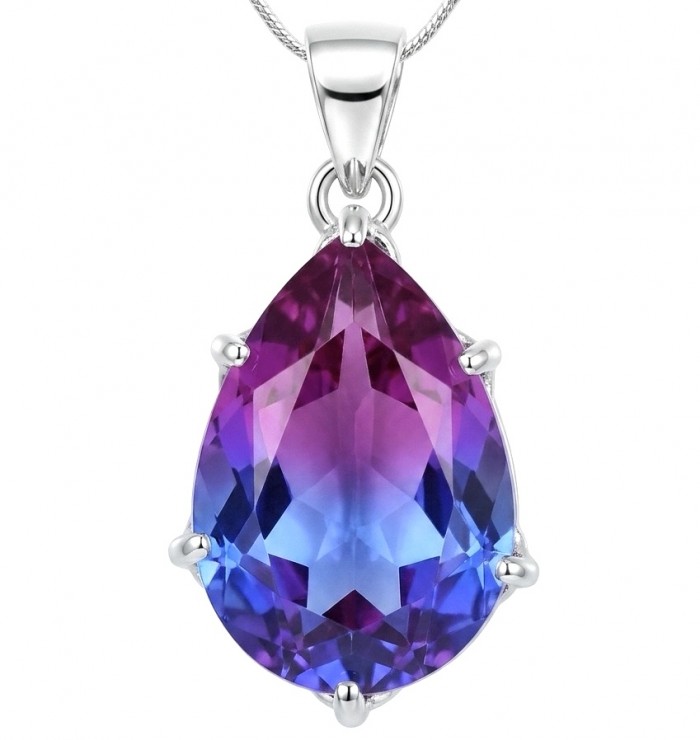 Spectacular Genuine 8.2 CARAT Alexandrite .925 Sterling Silver .925 Sterling Silver handcrafted Pendant
