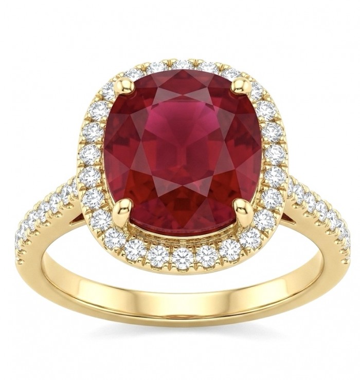 Carmen Authentic 12.5 carat Mozambique Ruby .925 Sterling Silver dippedin 22K Gold brilliantly handcrafted Statement ring; s. 6 1/2