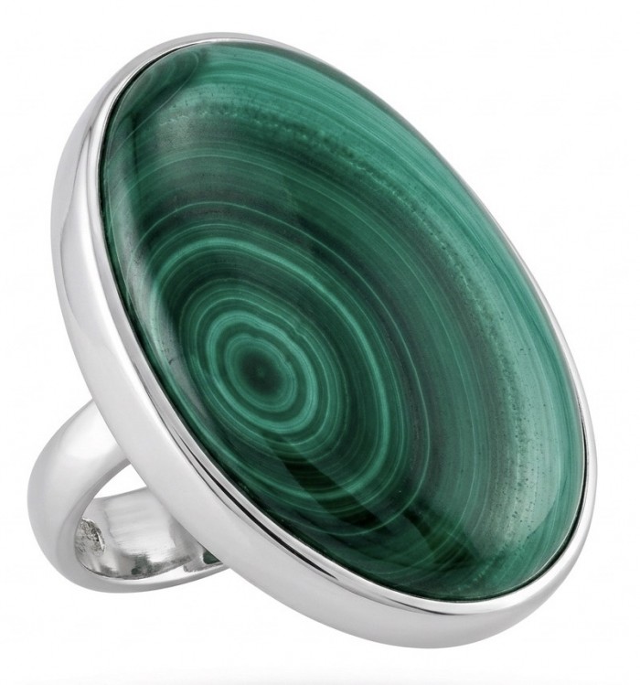 Green River 33.2 CARAT genuine Malachite from Utah .925 Sterling Silver handcrafted ring size 8 adjustable