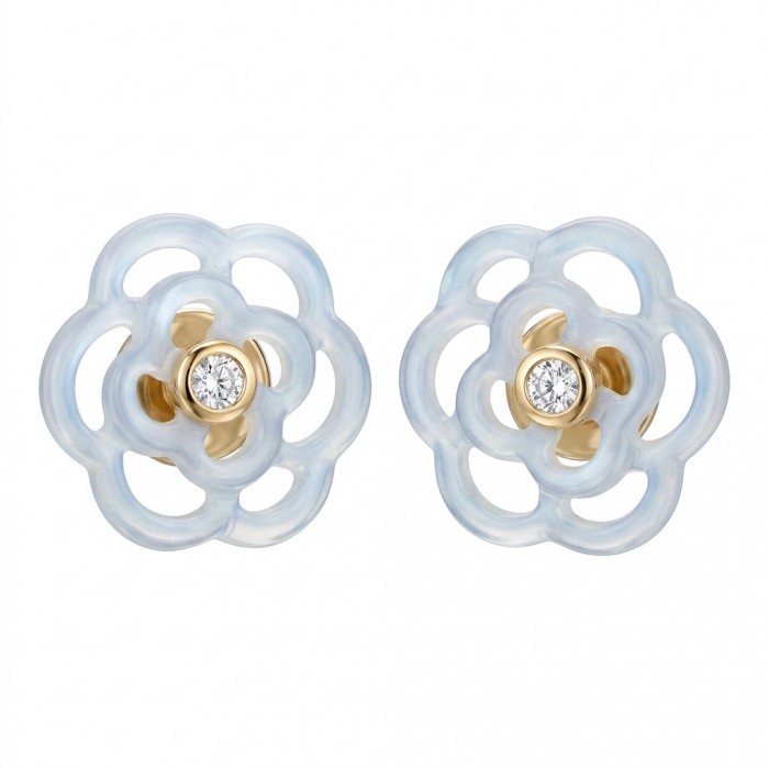 Genuine Blister Pearl .925 Sterling Silver dipped in 18K Gold handcrafted Statement Earrings