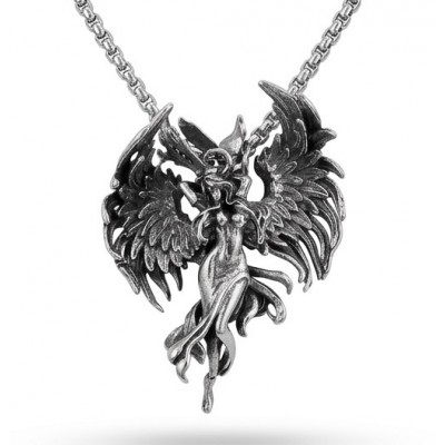 Flaying Angel 24 inches Long Necklace