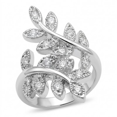 Real Beauty - 4.5 carat White Sapphire .925 Sterling Silver Handcrafted Statement Ring size 6 1/4