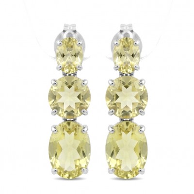 Victoria Authentic 14.2 carat Brazilian Citrine .925 Sterling Silver brilliantly handcrafted Statement earrings