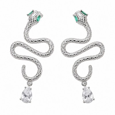 Very Unique Snakes .925 Sterling Silver handcrafted earrings
