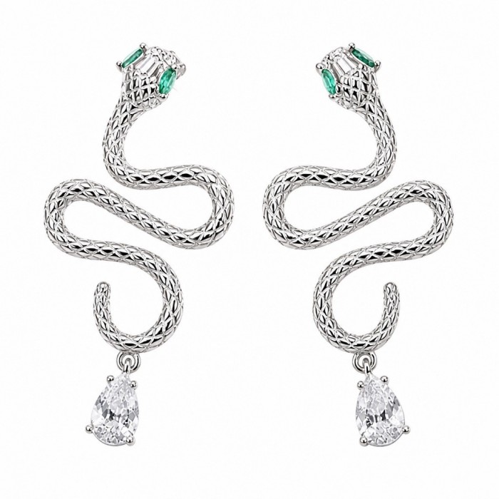 Very Unique Snakes .925 Sterling Silver handcrafted earrings