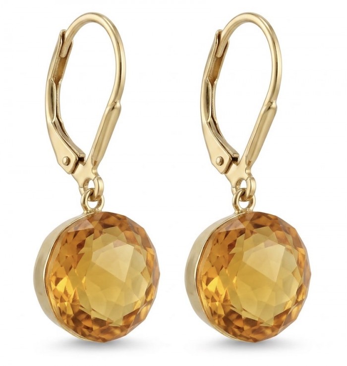 Faceted spheres authentic 11.2 carat Golden Baltic Amber 18K Gold over .925 Sterling Silver Earrings