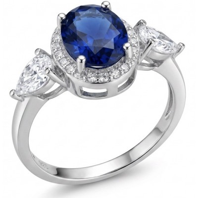The Star of Kashmir 4.2 carat Sapphire Silver handmade Statement ring size 5 3/4