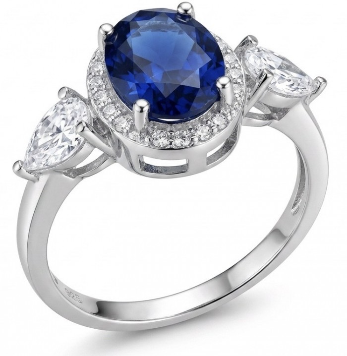 The Star of Kashmir 4.2 carat Sapphire Silver handmade Statement ring size 5 3/4