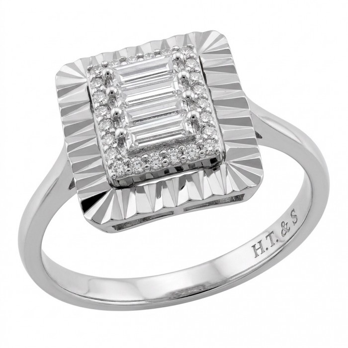 Art Deco 7.4 ctw White TOPAZ .925 Sterling Silver handcrafted Statement Ring size 8 1/4