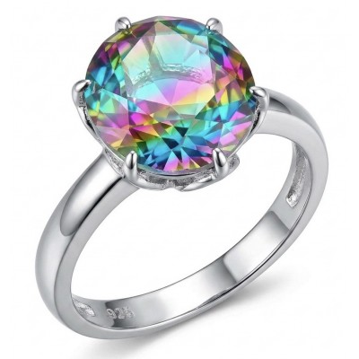 7.8 carat Brazilian Tourmaline .925 Sterling Silver Perfectly handcrafted Ring s. 8 1/4