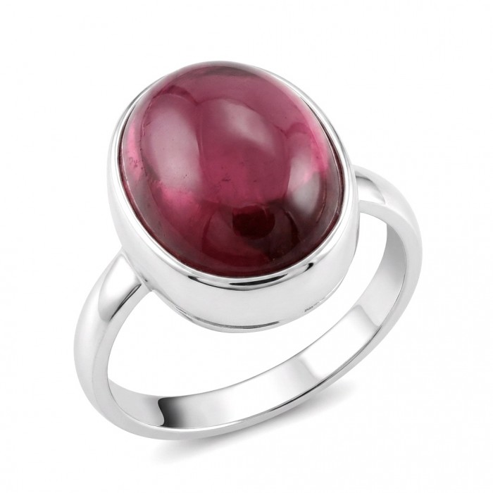 Bella Rosa Genuine 10.5 CARAT Star Ruby rhodium over .925 Sterling Silver Statement Ring size 9
