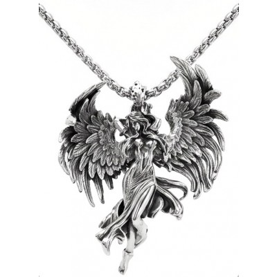 Flaying Angel 24 inches Long Necklace