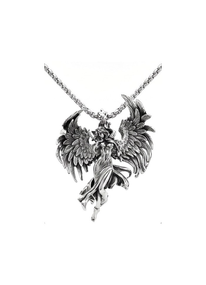 Flaying Angel 24 inches Long Necklace