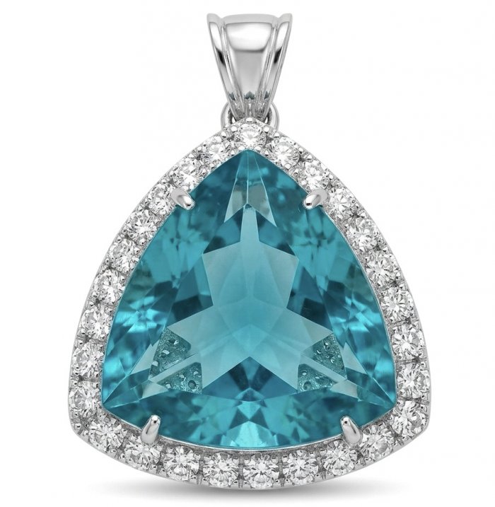 Rare finding! Deluxe 77.2 carat authentic Aquamarine .925 Sterling Silver handmade Statement Pendant - video