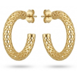 Black Label Collection - Dubai Style - Natural 22K Gold over .925 Sterling Silver handmade earrings