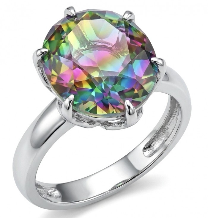 7.8 carat Brazilian Tourmaline .925 Sterling Silver Perfectly handcrafted Ring s. 6