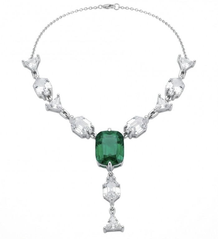 Giovanna - Authentic 7.5 CARAT natural Colombian Emerald .925 Sterling Silver handcrafted necklace