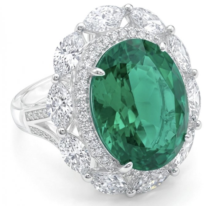 Precious 12.2 CARAT Colombian Emerald .925 Sterling Silver Statement Ring s. 7 1/4 - video