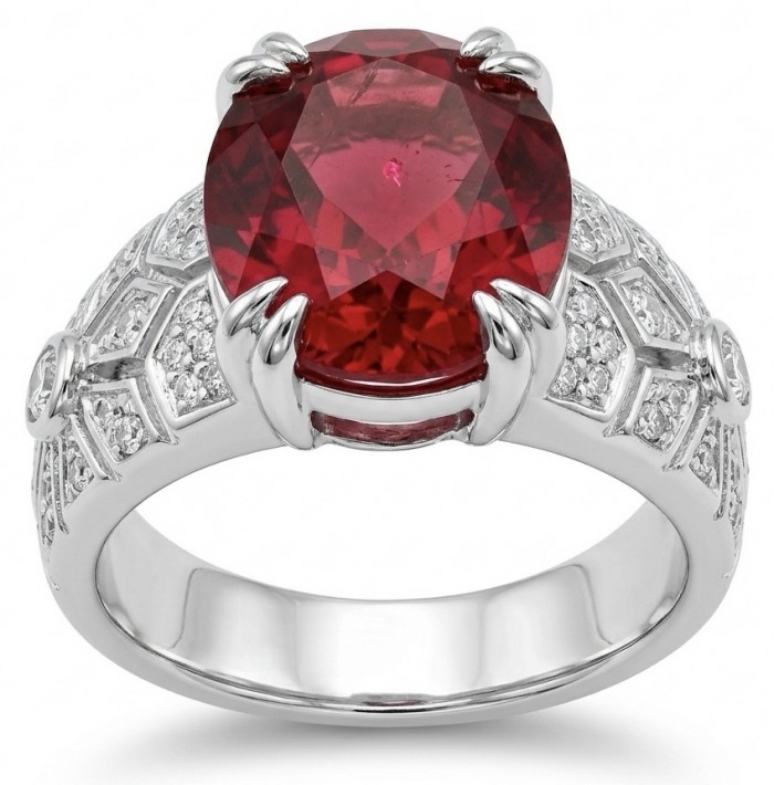 Exquisite 7.5 ctw Mozambique Ruby .925 Sterling Silver handcrafted Statement Ring size 7 1/4