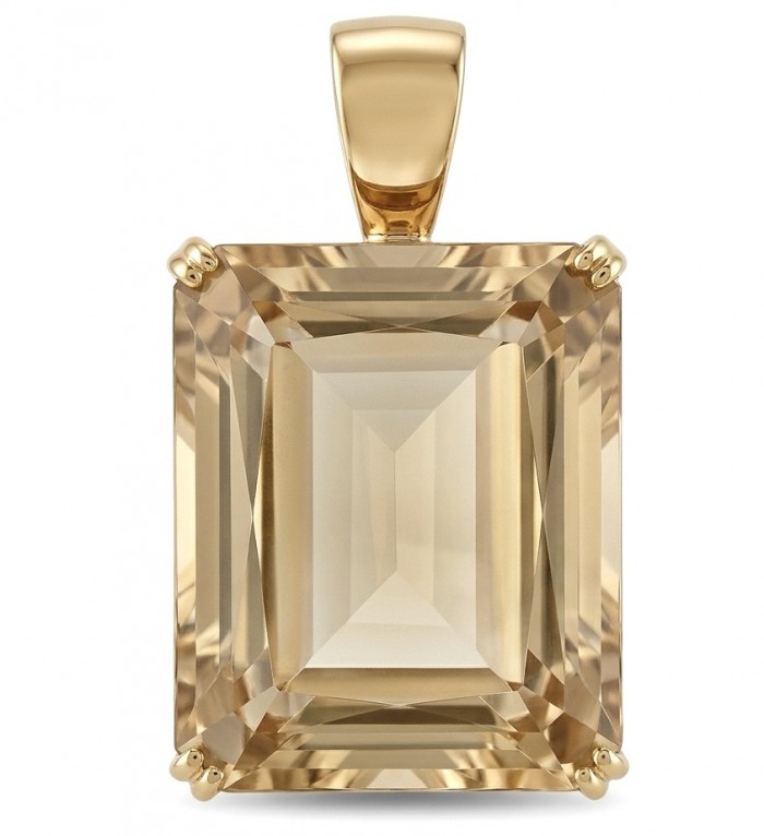 Tae Rose 5.5 carat Morganite .925 Sterling Silver dipped in 18K Gold handmade Pendant