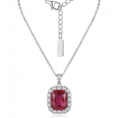 Authentic 12.2 CARAT Raspberry Pink Topaz .925 Sterling Silver handmade Necklace