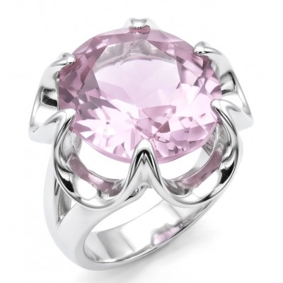 Norwegian Pink Fiord Topaz .925 Sterling Silver Ring s. 6