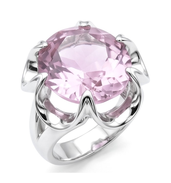 Norwegian Pink Fiord Topaz .925 Sterling Silver Ring s. 6