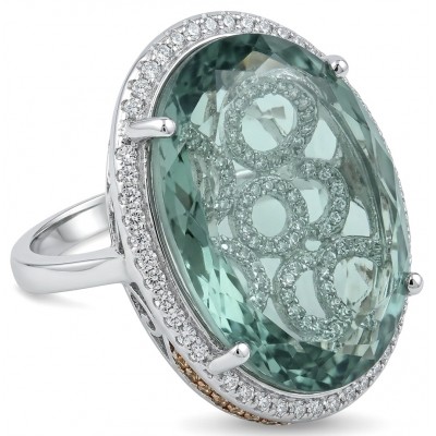 Mystery 22.5 carat Grandidierite .925 Sterling Silver Handcrafted Ring size 7 1/4