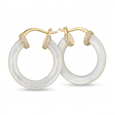 Top quality Sublime Blister Pearl 22K Gold over .925 Sterling Silver handcrafted Earrings