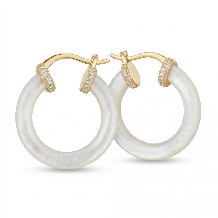 Top quality Sublime Blister Pearl 22K Gold over .925 Sterling Silver handcrafted Earrings