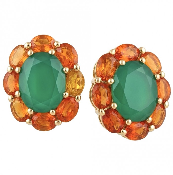 Giovanna - Authentic 4.5 CARAT natural Colombian Emerald .925 Sterling Silver handcrafted Statement earrings