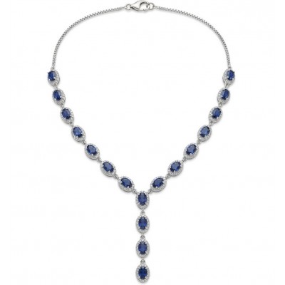 Luxurious 9.2 carat Genuine Tanzanite .925 Sterling Silver handmade Necklace