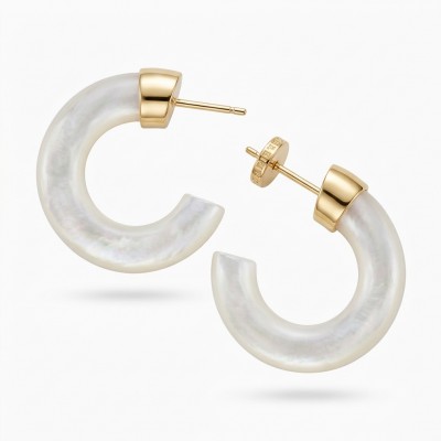 Top quality Sublime Blister Pearl 22K Gold over .925 Sterling Silver handcrafted Earrings