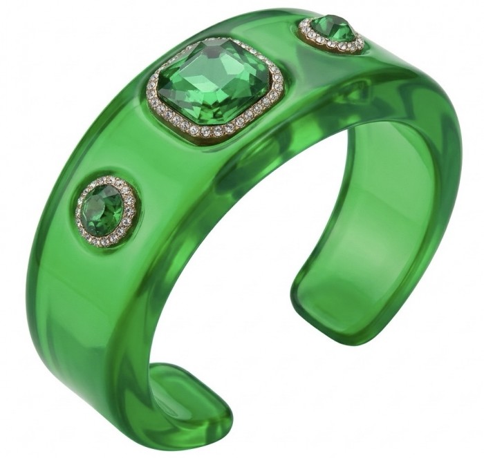 Candy Store - Modern Design Natural Green Raisin Topaz .925 Sterling Silver bracelet