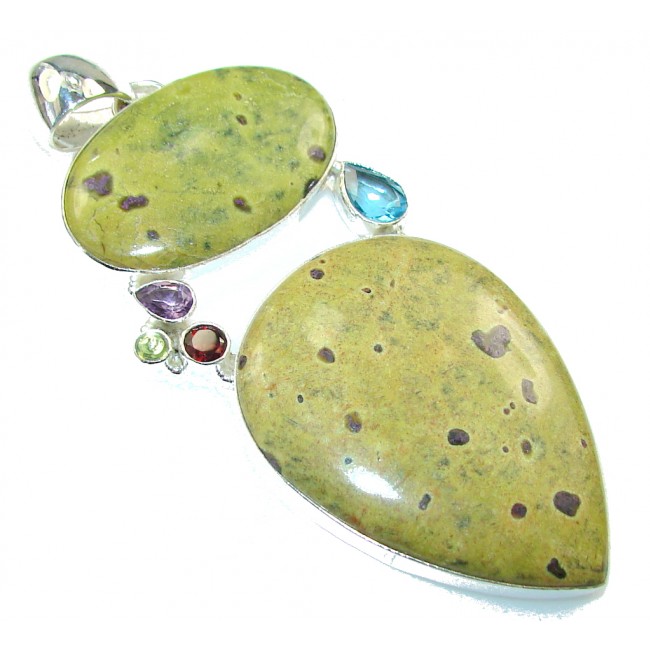 Big! Traditons Golden Obsidian Sterling Silver pendant