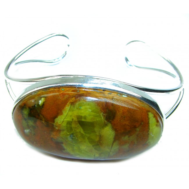 Vintage Design Genuine Morrisonite .925 Sterling Silver handmade Bracelet / Cuff