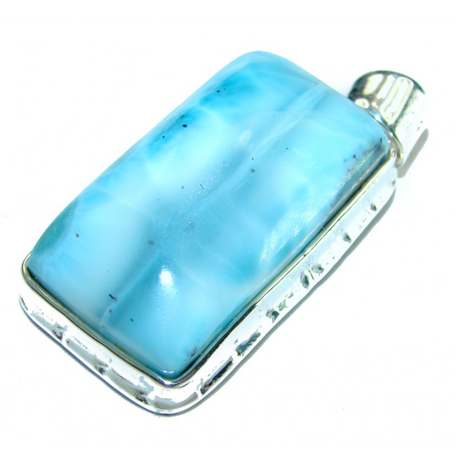 Great quality authentic Larimar .925 Sterling Silver handmade pendant - photo 1
