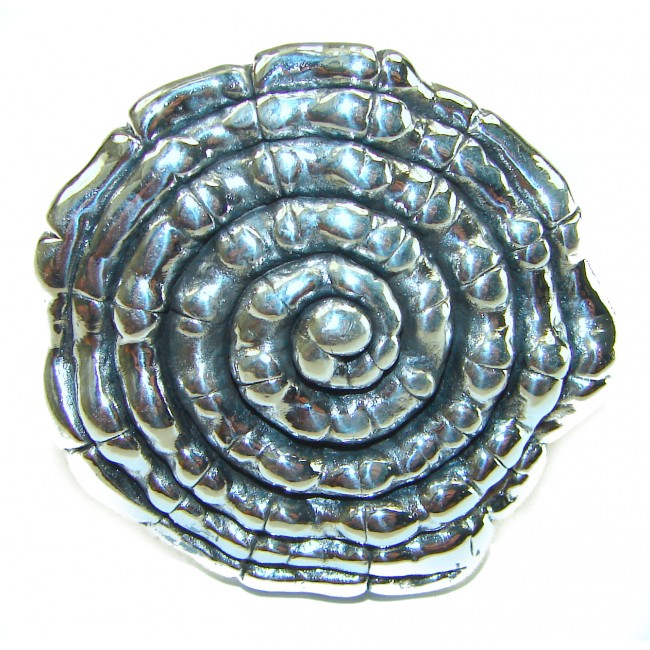 Large Italy Made Silver Sterling Silver LARGE ring s. 6 1/4 - photo 3