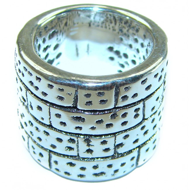 Large Bali made .925 Sterling Silver handcrafted Ring s. 5 - photo 2