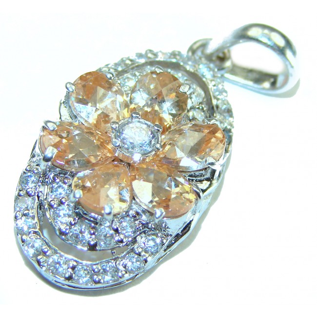 Real Beauty Citrine .925 Sterling Silver handcrafted Pendant - photo 3