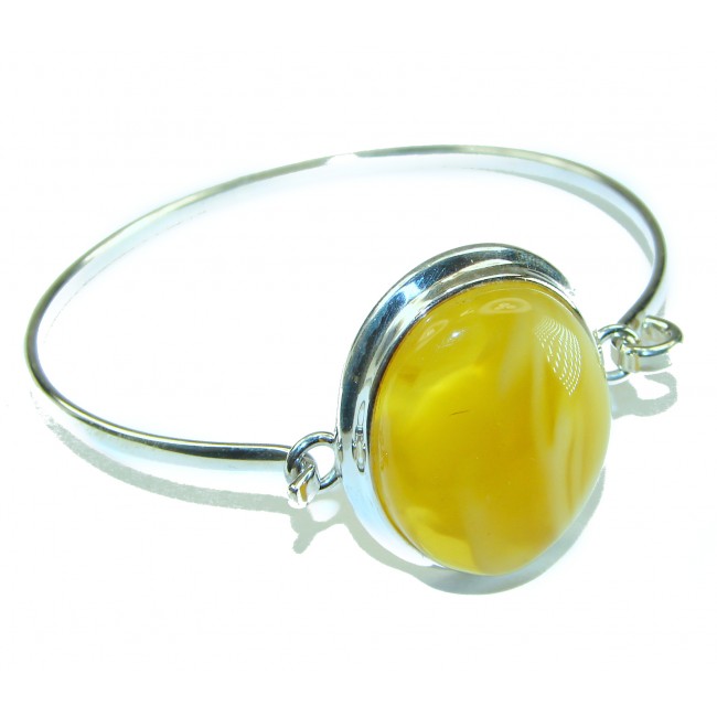 Excellent Baltic Amber .925 Sterling Silver entirely handcrafted Bracelet - photo 3