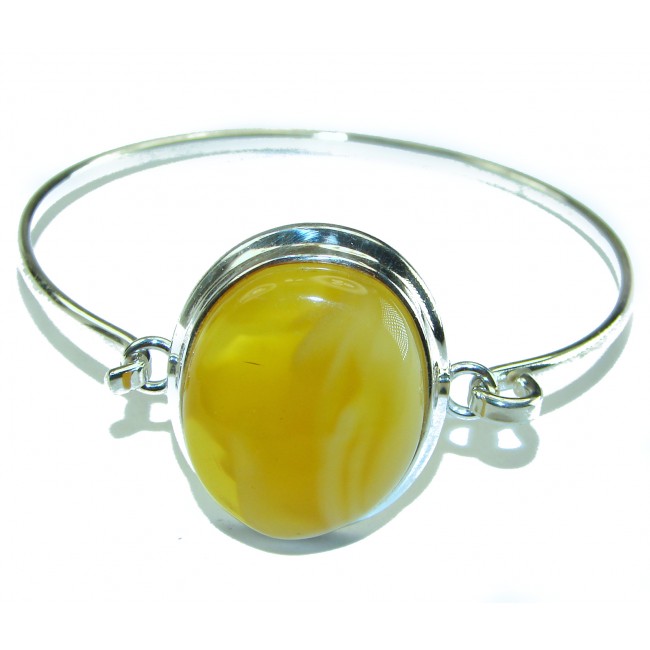 Excellent Baltic Amber .925 Sterling Silver entirely handcrafted Bracelet - photo 2
