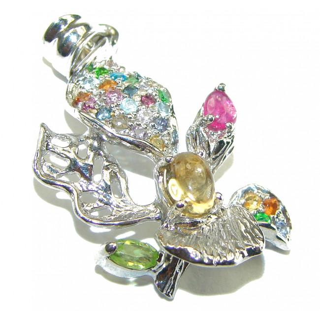 Real Beauty Citrine .925 Sterling Silver handcrafted Pendant - photo 3