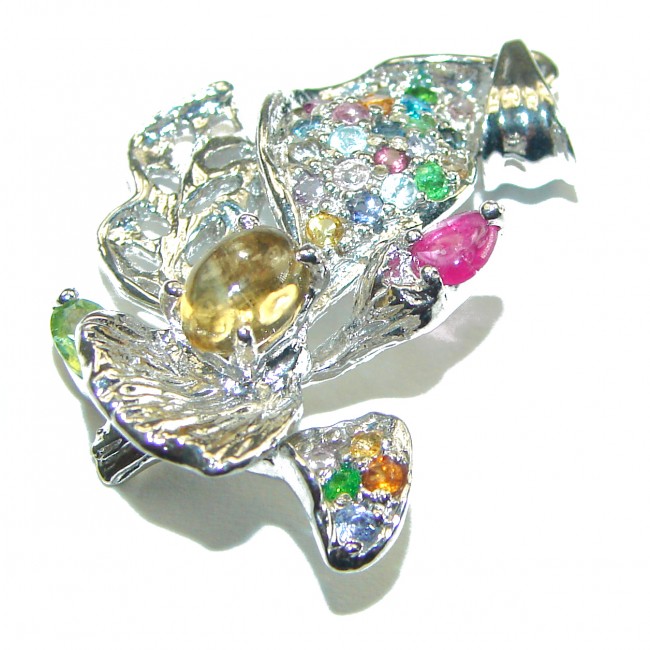 Real Beauty Citrine .925 Sterling Silver handcrafted Pendant - photo 2