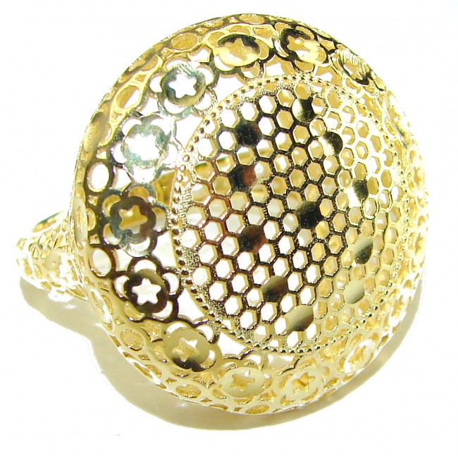 Adeline 14k Gold over .925 Sterling Silver ring s. 9 1/4 - photo 3