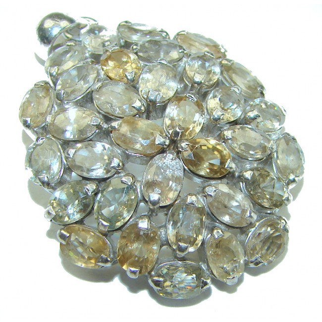 Real Beauty Citrine .925 Sterling Silver handcrafted Pendant - photo 3